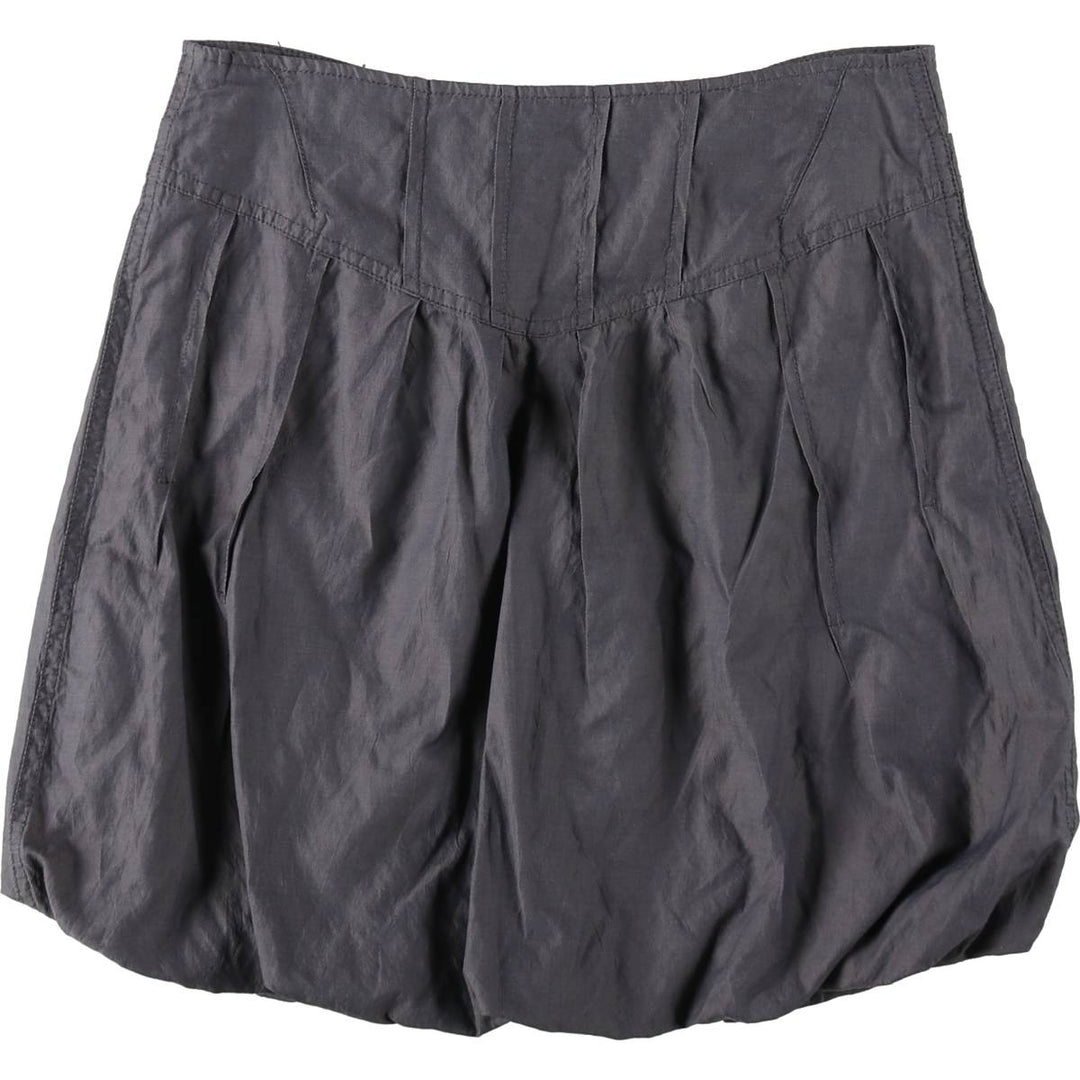 monoreno A-line mini skirt, balloon skirt, women's size S. cotton Charcoal Vintage Second Hand