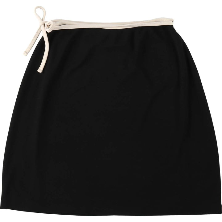 2000'S Banana Republic Rayon Flare Mini Wrap Skirt (Women's Size S) Rayon black type Vintage Second Hand
