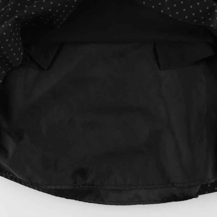 Fred Perry polka dot pattern cotton flared mini skirt, women's size M (approx.) cotton black type Vintage Second Hand