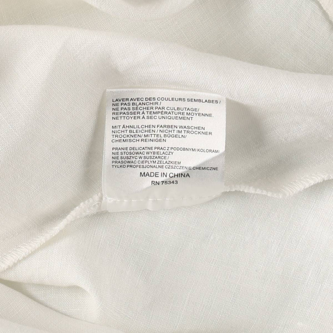 MALVIN I Love Linen Midi Sleeveless A-line Dress, Women's Size M (approx.), Vintage linen white type Vintage Second Hand