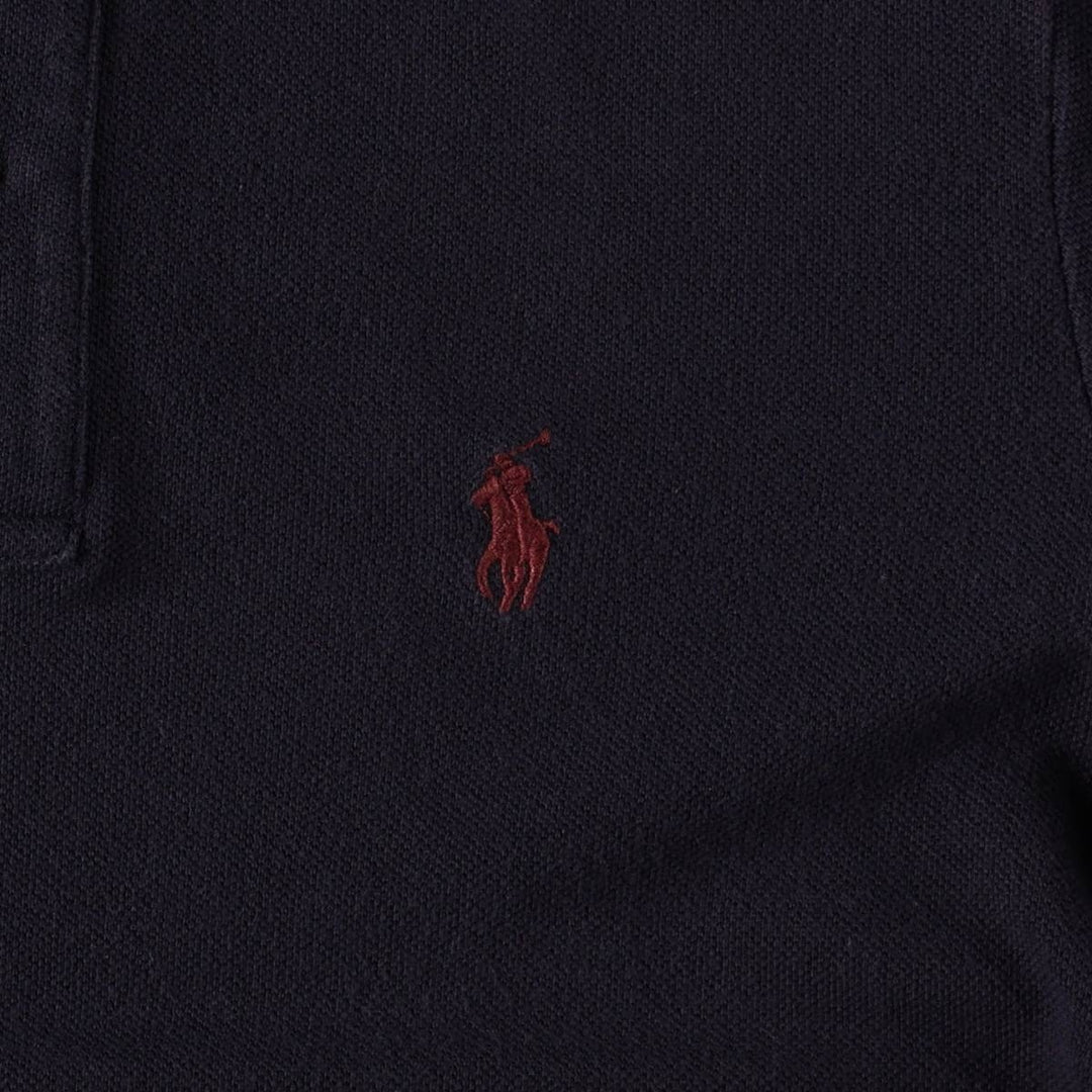 Ralph Lauren RALPH LAUREN SPORT Half-Length Polo Shirt Dress, Women's Size S (approx.) cotton navy blue type Vintage Second Hand