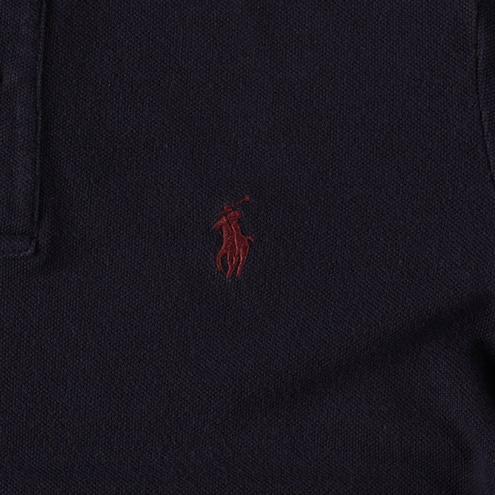 Ralph Lauren RALPH LAUREN SPORT Half-Length Polo Shirt Dress, Women's Size S (approx.) cotton navy blue type Vintage Second Hand