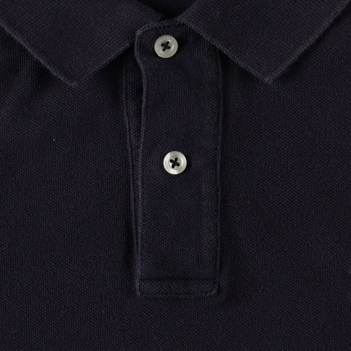 Ralph Lauren RALPH LAUREN SPORT Half-Length Polo Shirt Dress, Women's Size S (approx.) cotton navy blue type Vintage Second Hand