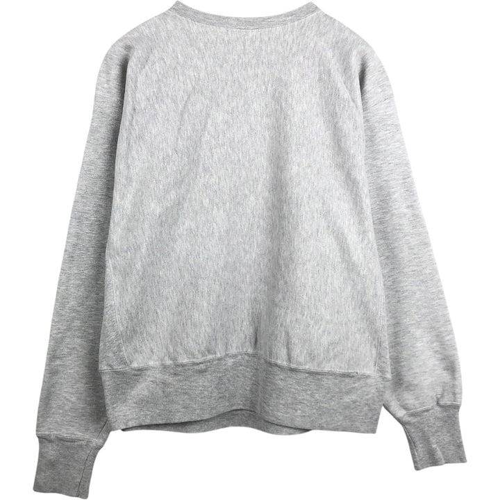 2000'S Champion Reverse Weave Advertising Print Sweatshirt (Men's Size L) unclear gray type Vintage Second Hand