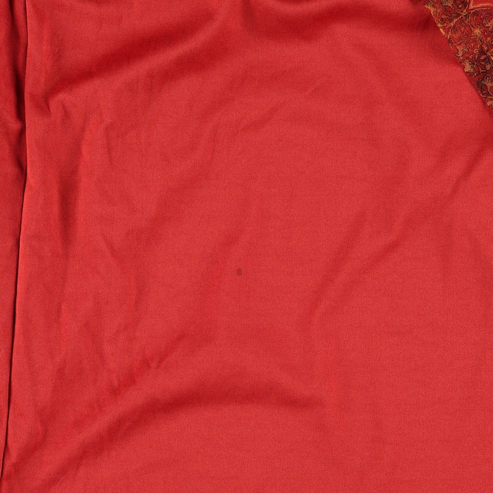 NEXT TO LOVE all-over print long tight skirt, made in the USA, women's size M equivalent. polyester red type Vintage Second Hand