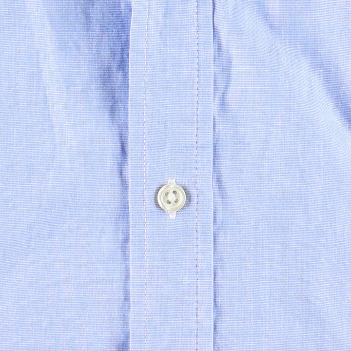 Ralph Lauren POLO RALPH LAUREN Half-Length Long-Sleeve Flared Shirt Dress, Women's Size M (approx.) cotton Blue type light blue Vintage Second Hand