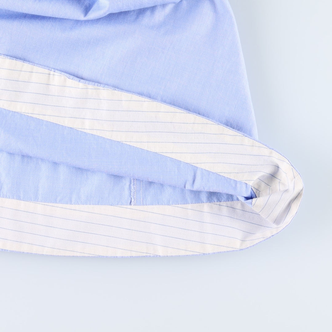 Ralph Lauren POLO RALPH LAUREN Half-Length Long-Sleeve Flared Shirt Dress, Women's Size M (approx.) cotton Blue type light blue Vintage Second Hand