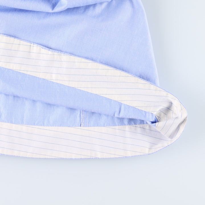 Ralph Lauren POLO RALPH LAUREN Half-Length Long-Sleeve Flared Shirt Dress, Women's Size M (approx.) cotton Blue type light blue Vintage Second Hand