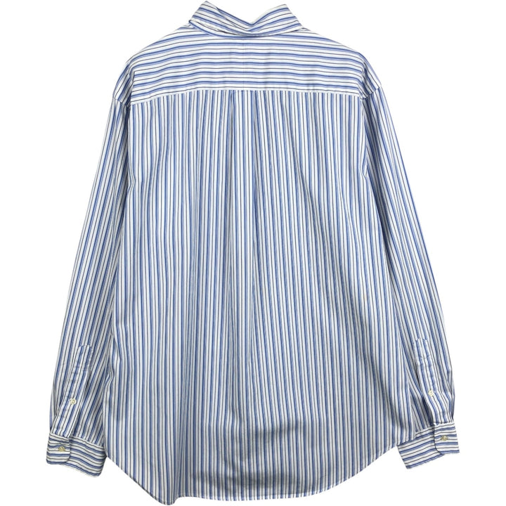 Ralph Lauren Classic Fit Long Sleeve Button Down Striped Shirt Men's Size L cotton white type Vintage Second Hand