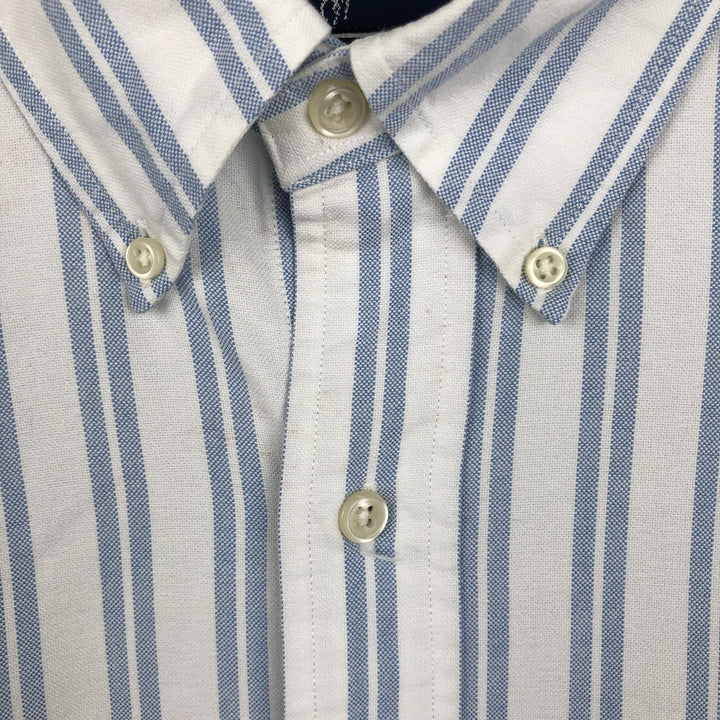 Ralph Lauren BLAKE long sleeve button-down striped shirt, men's size XL cotton Blue type light blue Vintage Second Hand