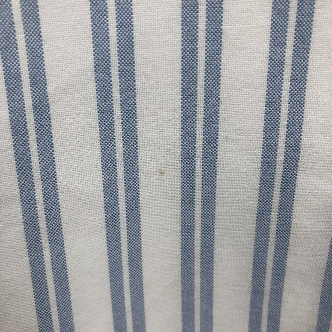 Ralph Lauren BLAKE long sleeve button-down striped shirt, men's size XL cotton Blue type light blue Vintage Second Hand