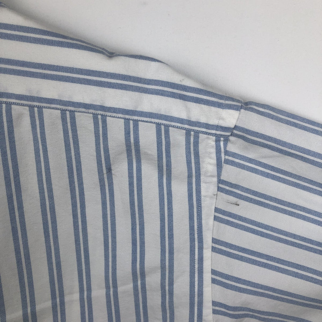 Ralph Lauren BLAKE long sleeve button-down striped shirt, men's size XL cotton Blue type light blue Vintage Second Hand