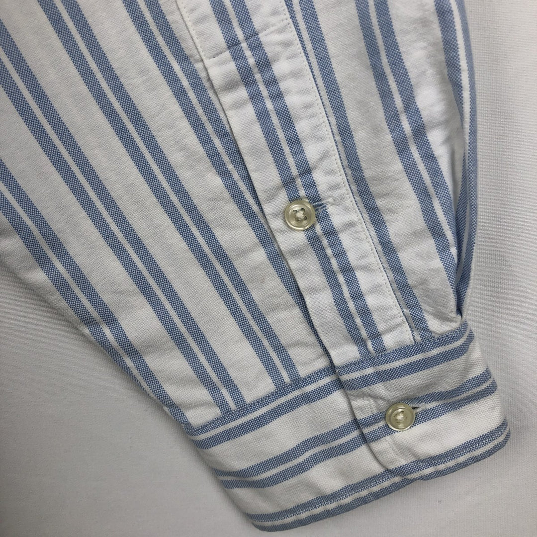 Ralph Lauren BLAKE long sleeve button-down striped shirt, men's size XL cotton Blue type light blue Vintage Second Hand