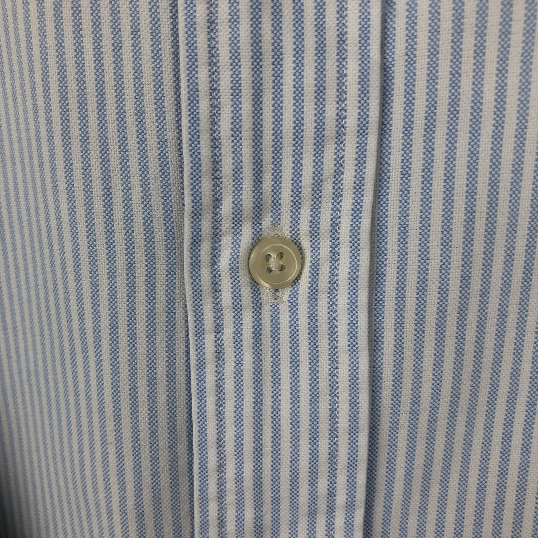 Ralph Lauren Classic Fit Long Sleeve Button Down Striped Shirt Men's M cotton Blue type light blue Vintage Second Hand