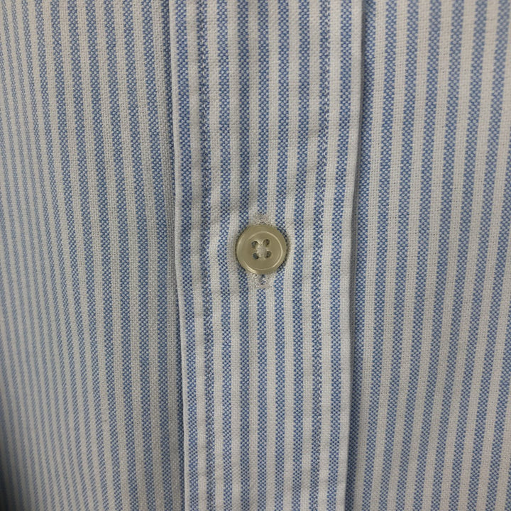Ralph Lauren Classic Fit Long Sleeve Button Down Striped Shirt Men's M cotton Blue type light blue Vintage Second Hand