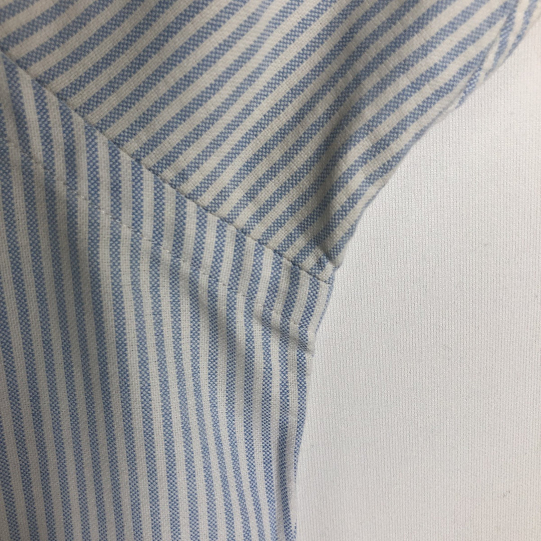 Ralph Lauren Classic Fit Long Sleeve Button Down Striped Shirt Men's M cotton Blue type light blue Vintage Second Hand
