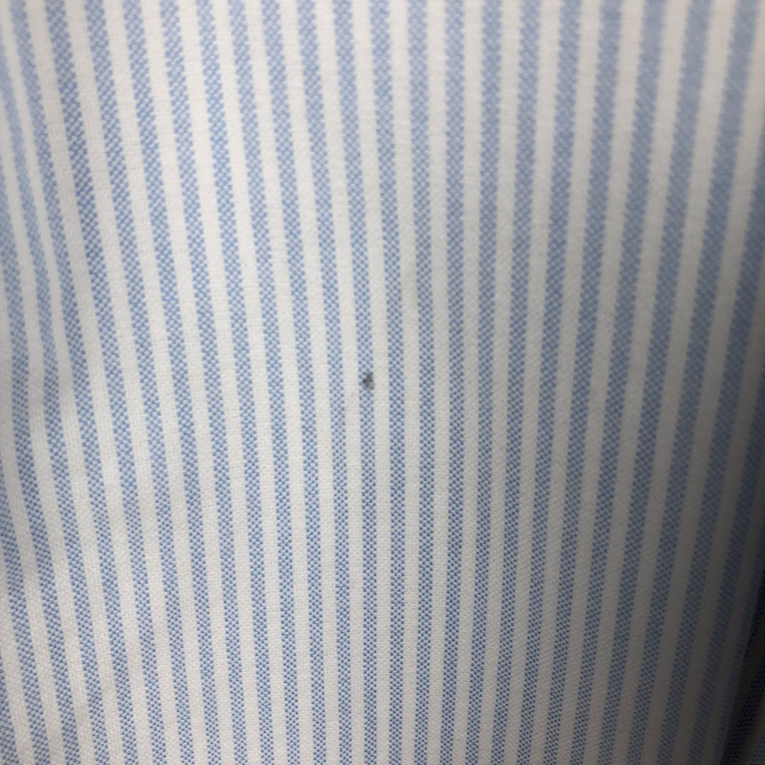 Ralph Lauren Classic Fit Long Sleeve Button Down Striped Shirt Men's M cotton Blue type light blue Vintage Second Hand