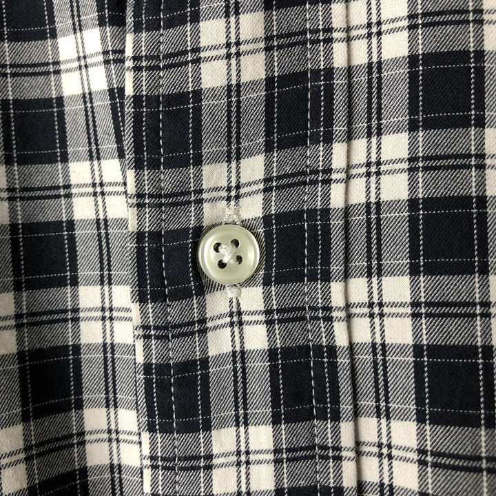 Ralph Lauren POLO by Ralph Lauren CLASSIC FIT long sleeve cotton check shirt, men's XL size cotton black type Vintage Second Hand