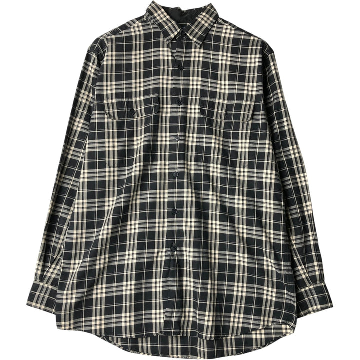 Ralph Lauren POLO by Ralph Lauren BENFORD Long-Sleeve Cotton Check Shirt, Men's Size M (approx.) cotton black type Vintage Second Hand