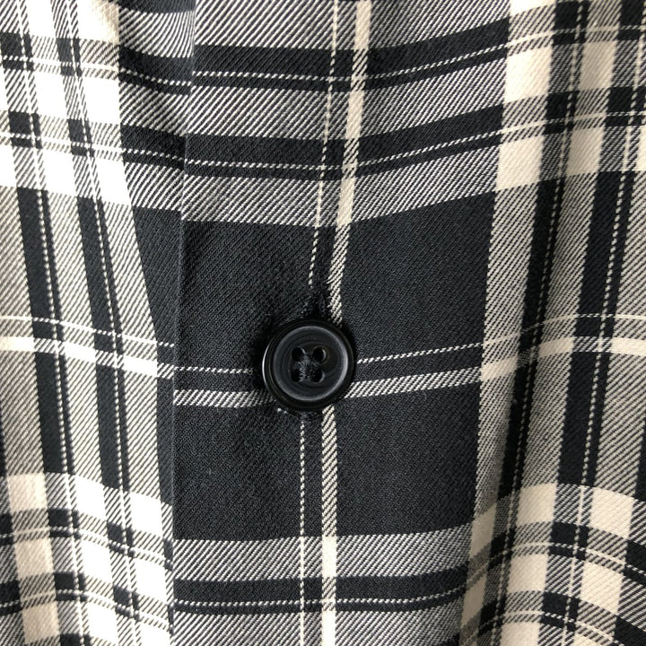 Ralph Lauren POLO by Ralph Lauren BENFORD Long-Sleeve Cotton Check Shirt, Men's Size M (approx.) cotton black type Vintage Second Hand