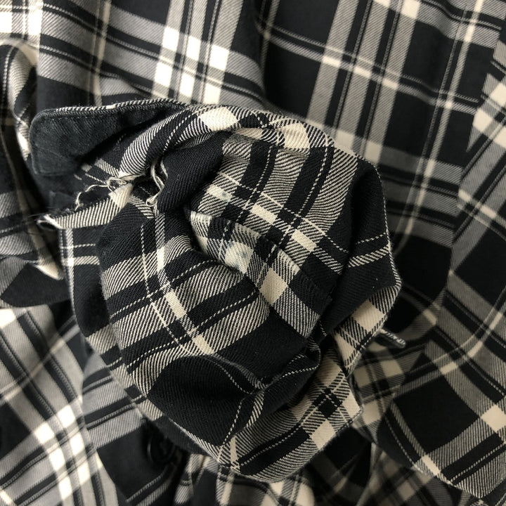 Ralph Lauren POLO by Ralph Lauren BENFORD Long-Sleeve Cotton Check Shirt, Men's Size M (approx.) cotton black type Vintage Second Hand