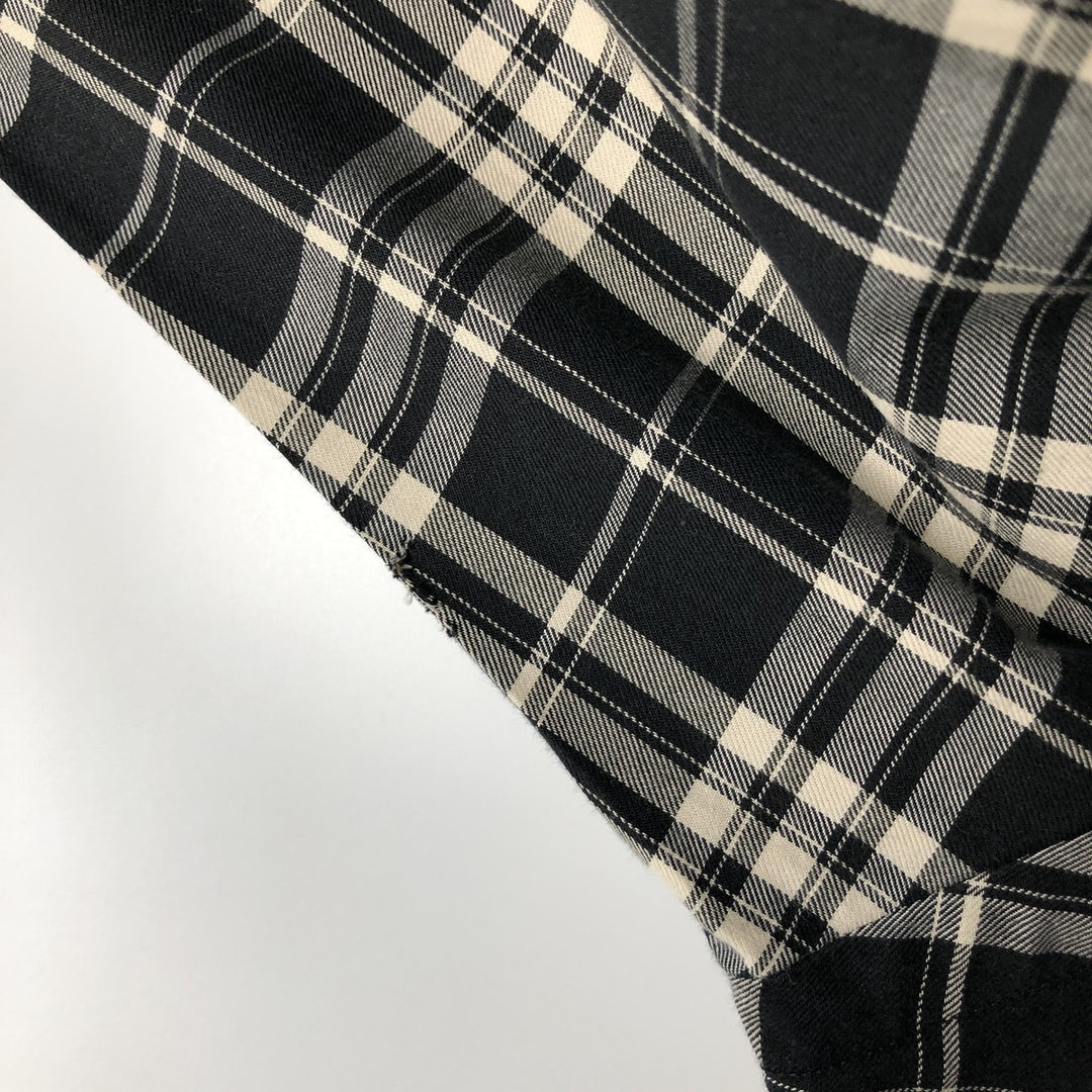 Ralph Lauren POLO by Ralph Lauren BENFORD Long-Sleeve Cotton Check Shirt, Men's Size M (approx.) cotton black type Vintage Second Hand