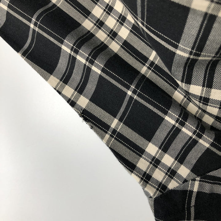 Ralph Lauren POLO by Ralph Lauren BENFORD Long-Sleeve Cotton Check Shirt, Men's Size M (approx.) cotton black type Vintage Second Hand