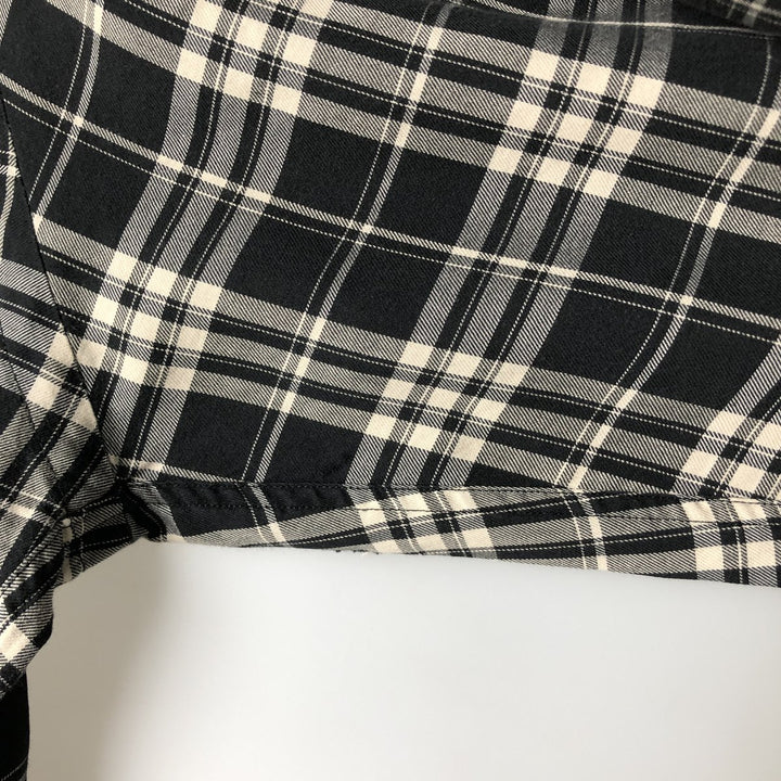 Ralph Lauren POLO by Ralph Lauren BENFORD Long-Sleeve Cotton Check Shirt, Men's Size M (approx.) cotton black type Vintage Second Hand