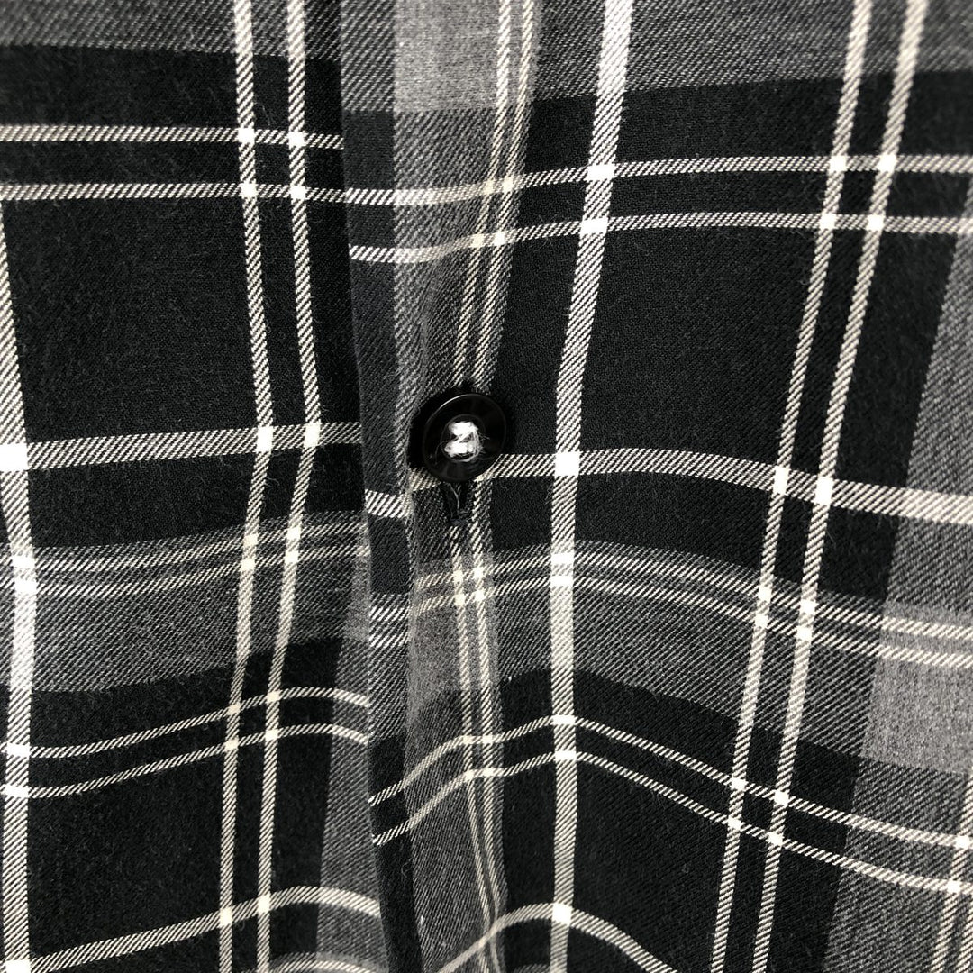 Ralph Lauren POLO by Ralph Lauren BENFORD Long-Sleeve Cotton Check Shirt, Men's Size XXL (approx.) cotton black type Vintage Second Hand