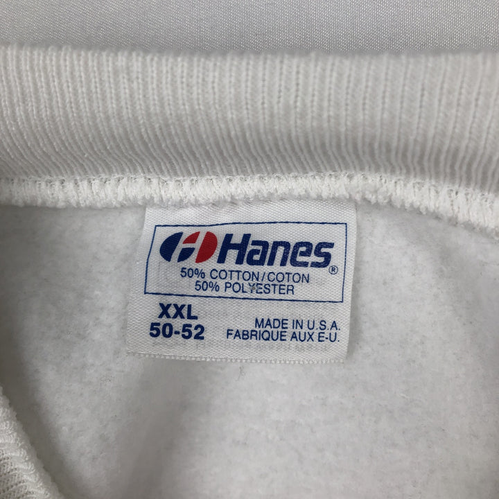80'S Hanes Eskimo Joes Blue Tag Advertising Sweatshirt, Made in USA, Men's XXL equivalent. cotton white type Vintage Second Hand