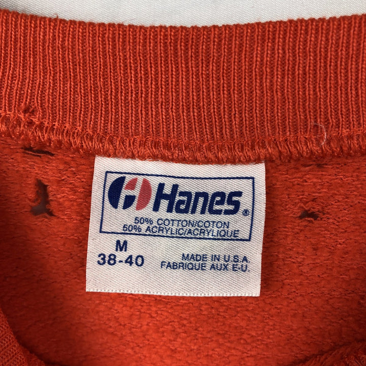 1980'S Hanes Eskimo Joes Blue Tag Advertising Sweatshirt, Made in USA, Men's Size M (approx.) cotton orange type Vintage Second Hand