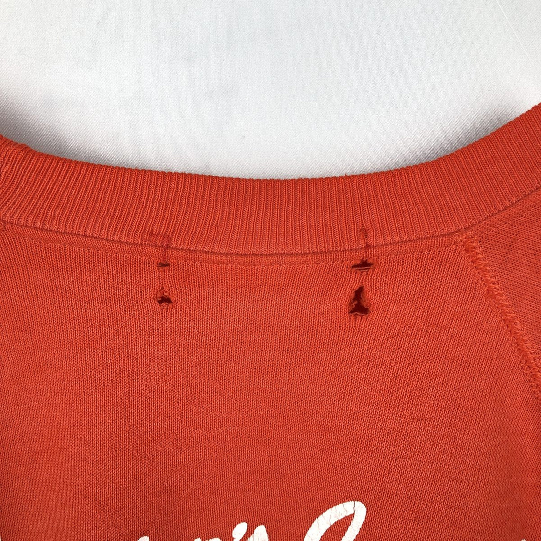 1980'S Hanes Eskimo Joes Blue Tag Advertising Sweatshirt, Made in USA, Men's Size M (approx.) cotton orange type Vintage Second Hand