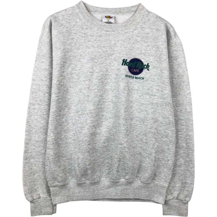 90'S HARD ROCK CAFE Advertising Sweatshirt, Men's M Size, Vintage polyester gray type Vintage Second Hand
