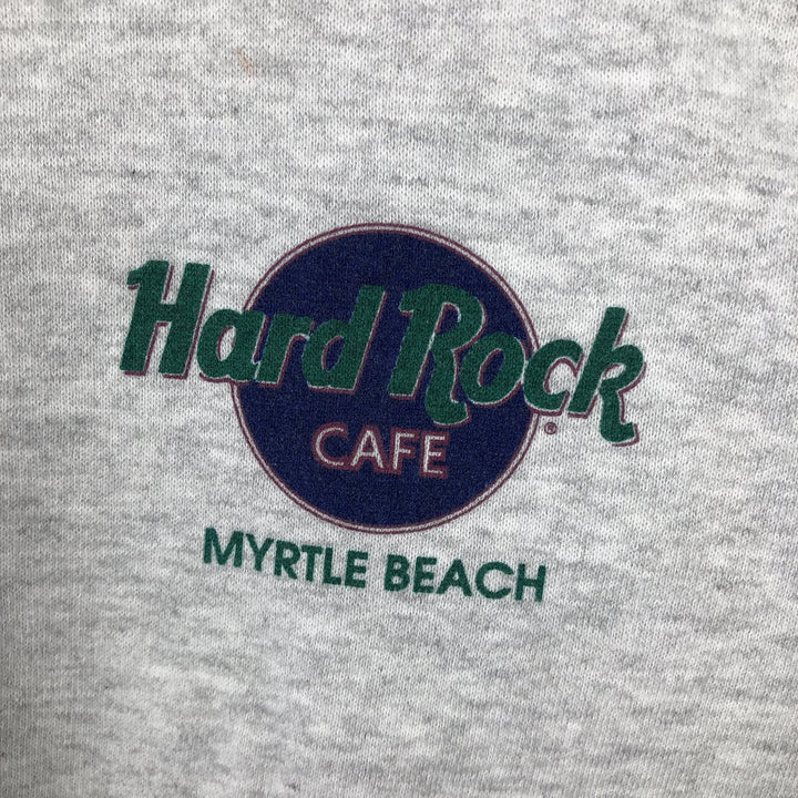 90'S HARD ROCK CAFE Advertising Sweatshirt, Men's M Size, Vintage polyester gray type Vintage Second Hand