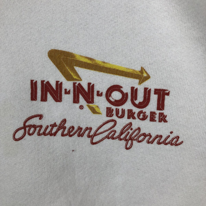 90s-00'S Hanes In & Out Burger Advertising Sweatshirt, Men's Size XL (approx.) cotton white type Vintage Second Hand