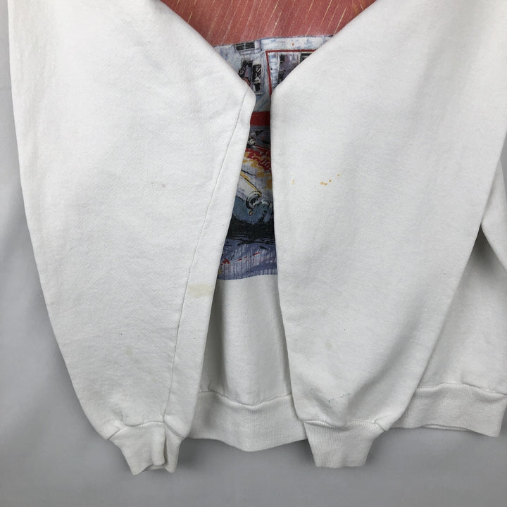 90s-00'S Hanes In & Out Burger Advertising Sweatshirt, Men's Size XL (approx.) cotton white type Vintage Second Hand