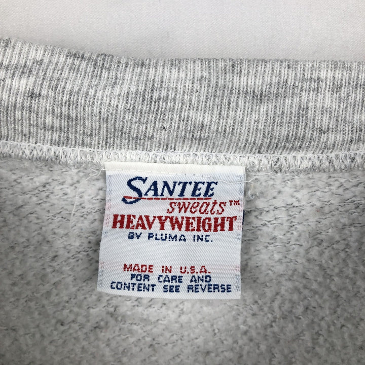 90'S PLUMA SANTEE SWEATS Hard Rock Cafe Advertising Sweatshirt, Made in USA, Men's XL equivalent. polyester gray type Vintage Second Hand