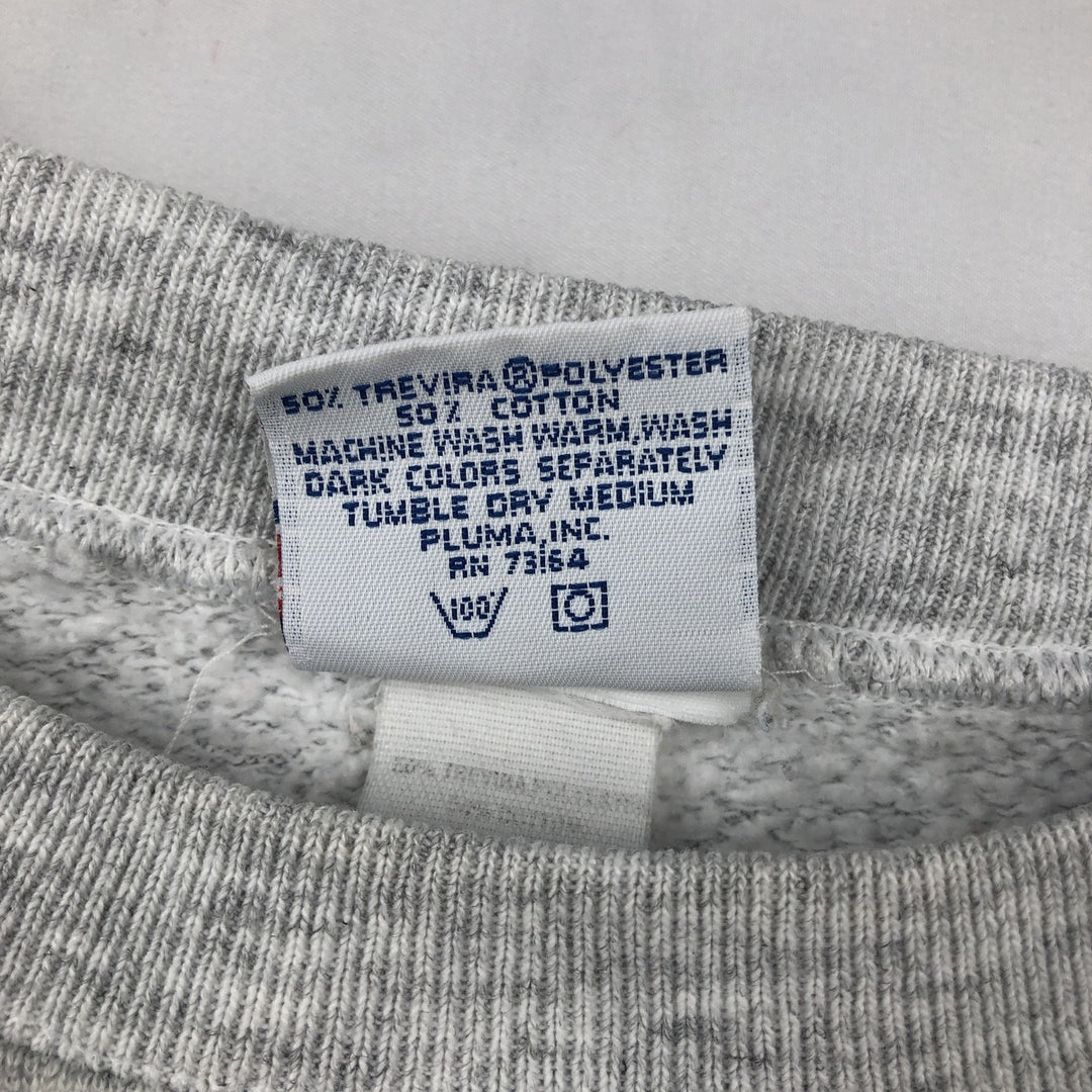 90'S PLUMA SANTEE SWEATS Hard Rock Cafe Advertising Sweatshirt, Made in USA, Men's XL equivalent. polyester gray type Vintage Second Hand