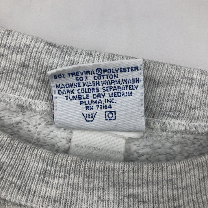 90'S PLUMA SANTEE SWEATS Hard Rock Cafe Advertising Sweatshirt, Made in USA, Men's XL equivalent. polyester gray type Vintage Second Hand