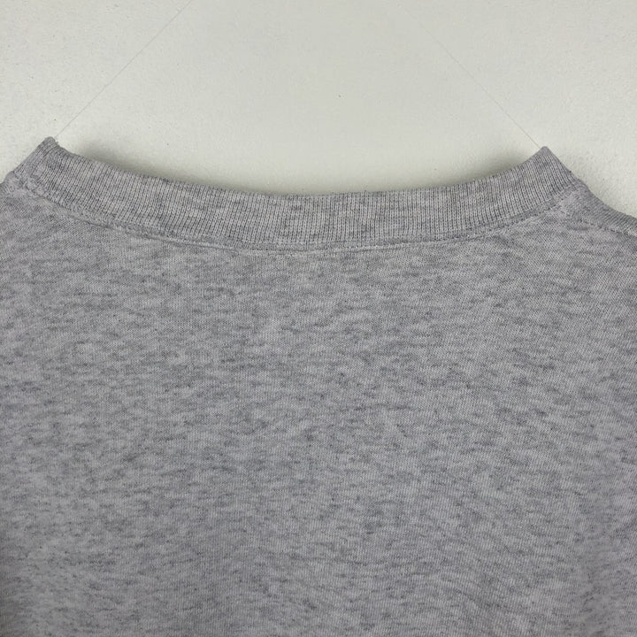 90'S Santee Heavy Weight Triple Print College Sweatshirt, Made in USA, Men's XL equivalent, Vintage cotton gray type Vintage Second Hand