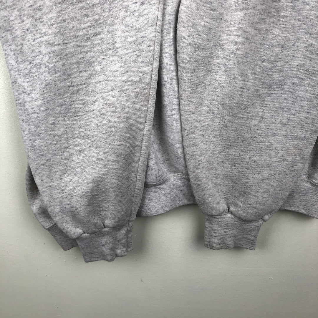90'S Santee Heavy Weight Triple Print College Sweatshirt, Made in USA, Men's XL equivalent, Vintage cotton gray type Vintage Second Hand
