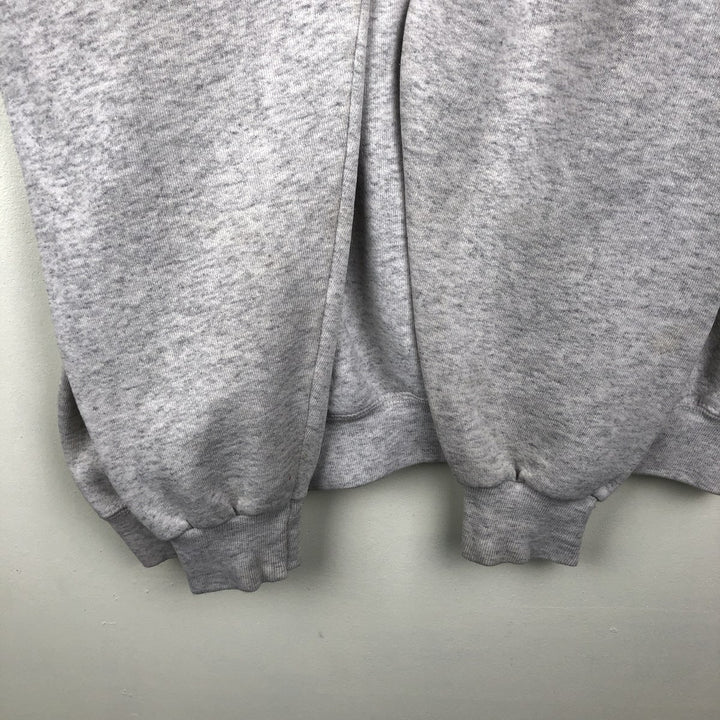 90'S Santee Heavy Weight Triple Print College Sweatshirt, Made in USA, Men's XL equivalent, Vintage cotton gray type Vintage Second Hand