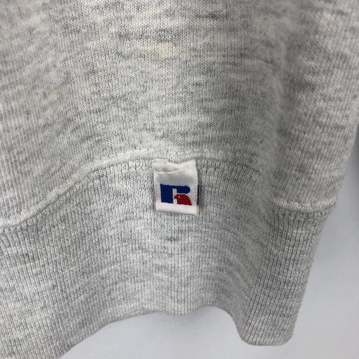 90'S Russell College Sweatshirt, Made in USA, Men's L, Vintage cotton gray type Vintage Second Hand