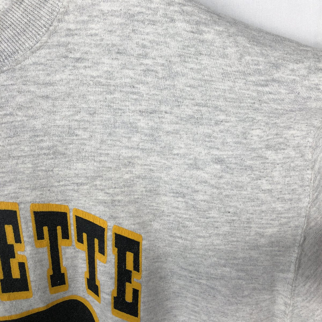 90'S Russell College Sweatshirt, Made in USA, Men's L, Vintage cotton gray type Vintage Second Hand