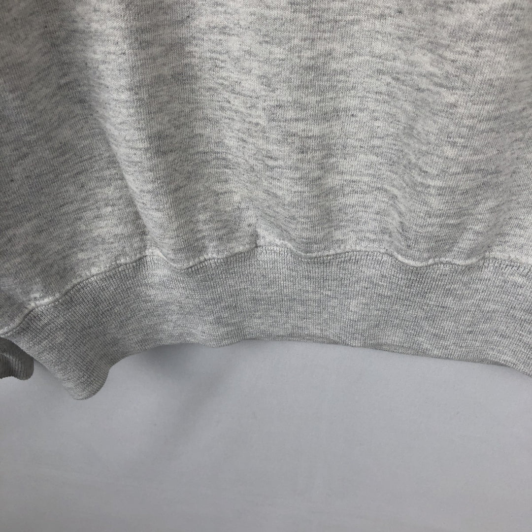 90'S Russell College Sweatshirt, Made in USA, Men's L, Vintage cotton gray type Vintage Second Hand