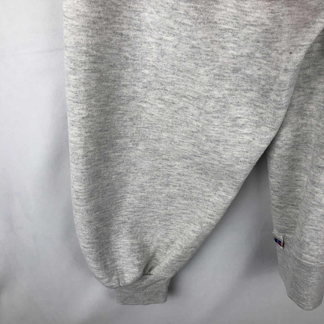 90'S Russell College Sweatshirt, Made in USA, Men's L, Vintage cotton gray type Vintage Second Hand