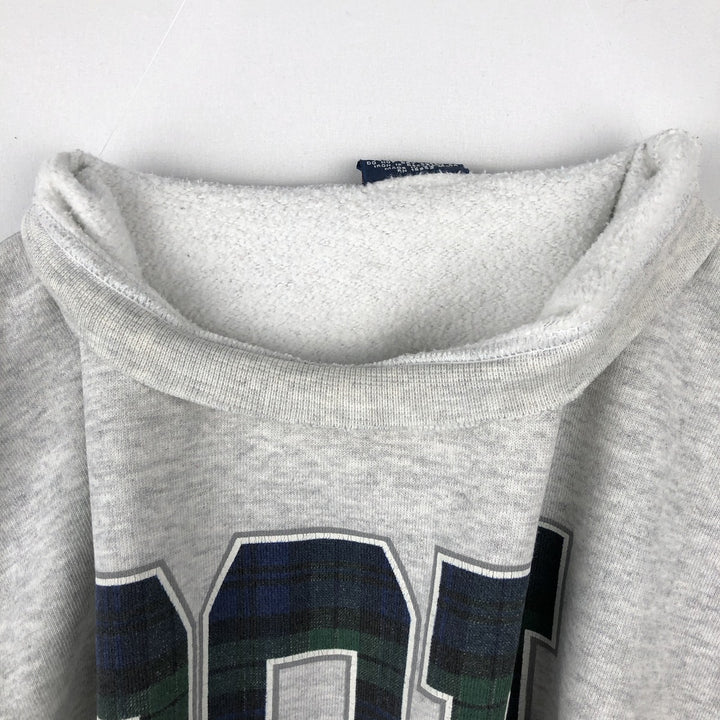 SAVVY College Sweatshirt, Made in USA, Men's XXL equivalent. polyester gray type Vintage Second Hand