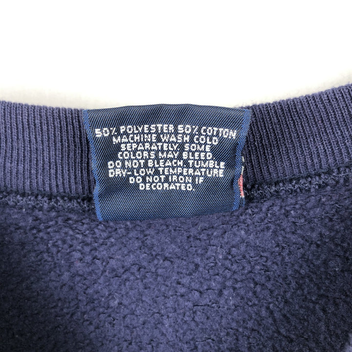 90'S Jansport College Sweatshirt, Made in USA, Men's XL, Vintage polyester navy blue type Vintage Second Hand