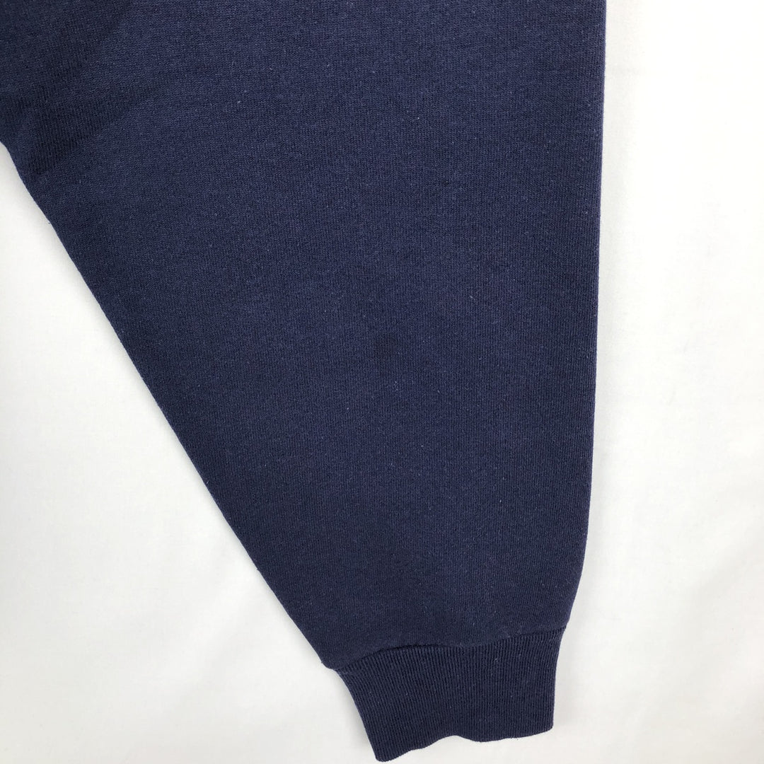 90'S Jansport College Sweatshirt, Made in USA, Men's XL, Vintage polyester navy blue type Vintage Second Hand