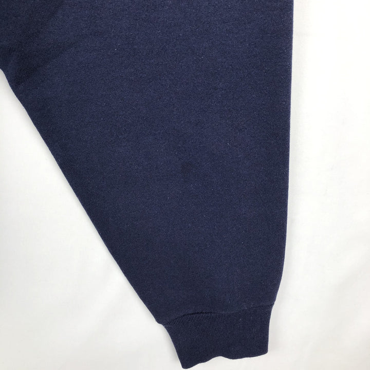 90'S Jansport College Sweatshirt, Made in USA, Men's XL, Vintage polyester navy blue type Vintage Second Hand